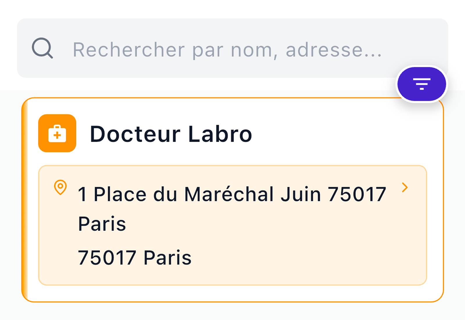 Carnet d'adresses